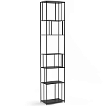 Высокий стеллаж из металла Menzie High Metal Rack Black варинант исполнения - 1 | Loft Concept в Санкт-петербурге