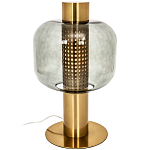 Настольная лампа со стеклянным плафоном Elario Metal Glass Table Lamp варинант исполнения - 1 | Loft Concept в Санкт-петербурге