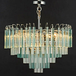 Дизайнерская люстра AQUA Blue Lagoon бирюзовое стекло несколько ярусов варинант исполнения - 6 | Loft Concept в Санкт-петербурге