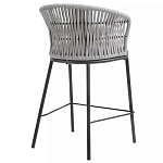 Стул барный с декоративным плетением на спинке и подлокотниках Chair Weave варинант исполнения - 3 | Loft Concept в Санкт-петербурге