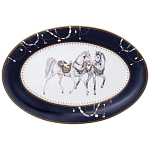 Сервиз обеденный из фарфора с изображением лошадей на 6 персон 23 предмета Porcelain Horse Set варинант исполнения - 2 | Loft Concept в Санкт-петербурге