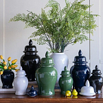 Ваза с крышкой однотонная Высота 48 см Chinoiserie Ceramics варинант исполнения - 6 | Loft Concept в Санкт-петербурге