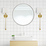 Бра с белым абажуром в форме конуса и прозрачным декоративным кольцом Quoizel варинант исполнения - 13 | Loft Concept в Санкт-петербурге