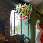 Люстра стеклянная с зелеными лепестками Green Leaf Fall варинант исполнения - 5 | Loft Concept в Санкт-петербурге