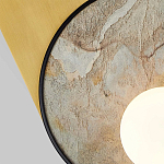 Бра с каменным диском в металлической раме Sandstone Painting варинант исполнения - 2 | Loft Concept в Санкт-петербурге
