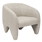 Дизайнерское кресло мягкое в белой обивке White Canvas варинант исполнения - 1 | Loft Concept в Санкт-петербурге