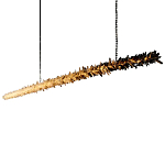 Люстра линейная светодиодная из необработанных кристаллов Mountain Comet варинант исполнения - 5 | Loft Concept в Санкт-петербурге