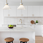 Подвесной светильник с белым стеклянным конусным плафоном Alora Mood варинант исполнения - 13 | Loft Concept в Санкт-петербурге