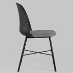 Стул из прочного пластика на металлическом основании Anora Black варинант исполнения - 3 | Loft Concept в Санкт-петербурге