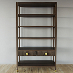 Стеллаж с двумя ящиками Elsa Dreams Walnut варинант исполнения - 4 | Loft Concept в Санкт-петербурге