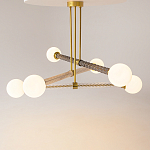 Люстра со стеклянными вставками Helios варинант исполнения - 2 | Loft Concept в Санкт-петербурге