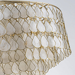 Люстра многоярусная с декором из натуральной морской ракушки Iridescent Light варинант исполнения - 8 | Loft Concept в Санкт-петербурге