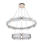 Люстра с 2-мя кольцами с текстурным природным рисунком IceFlame варинант исполнения - 9 | Loft Concept в Санкт-петербурге