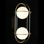 Бра настенное с 2 белыми плафонами Karina варинант исполнения - 2 | Loft Concept в Санкт-петербурге