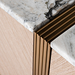 Тумба под телевизор с мраморной столешницей Uniqueness Marble варинант исполнения - 3 | Loft Concept в Санкт-петербурге