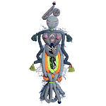 Кукла из одежды и павлопосадских платков Rusalka Blue Jeans 2 варинант исполнения - 1 | Loft Concept в Санкт-петербурге