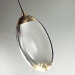 Подвесной светильник с плафоном в форме капли Crystal Transparent Drop варинант исполнения - 2 | Loft Concept в Санкт-петербурге