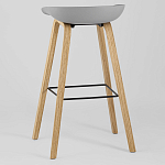 Барный стул на ножках из натурального дерева Boras Grey варинант исполнения - 5 | Loft Concept в Санкт-петербурге