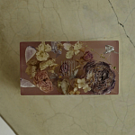 Шкатулка из эпоксидной смолы с цветами розовая Epoxy Resin Rectangular Box Pink варинант исполнения - 3 | Loft Concept в Санкт-петербурге