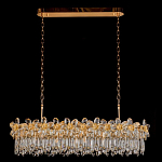 Люстра с декоративными элементами в виде крупных хрустальных цветов Palace Gardens варинант исполнения - 2 | Loft Concept в Санкт-петербурге