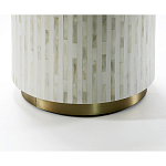 Круглый приставной столик с инкрустацией RADIAL BONE INLAY SIDE TABLE варинант исполнения - 2 | Loft Concept в Санкт-петербурге