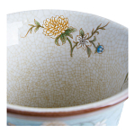 Ваза из голубого фарфора с бронзовыми элементами Blue Garden варинант исполнения - 4 | Loft Concept в Санкт-петербурге