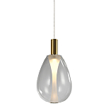 Подвесной светильник со стеклянным плафоном в форме капли NAOMI drop transparent glass варинант исполнения - 1 | Loft Concept в Санкт-петербурге