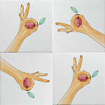 Плитка дизайнерская с рисунком Лимон варинант исполнения - 1 | Loft Concept в Санкт-петербурге