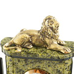 Настольный письменный набор из змеевика и бронзы с декором в виде льва Successful Leader варинант исполнения - 3 | Loft Concept в Санкт-петербурге