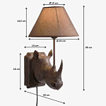 Бра Носорог Rhinoceros варинант исполнения - 7 | Loft Concept в Санкт-петербурге