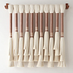 Плетеное настенное украшение с кистями Caballo Wall Hanging варинант исполнения - 3 | Loft Concept в Санкт-петербурге