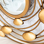 Зеркало в круглой раме украшенной раковинами с жемчугом Pearl in the Gleam варинант исполнения - 3 | Loft Concept в Санкт-петербурге