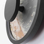 Бра круглое светодиодное с черной рамкой Stone Circle варинант исполнения - 3 | Loft Concept в Санкт-петербурге