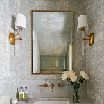 Зеркало прямоугольное в фактурной золотой раме Reflective Fabric варинант исполнения - 2 | Loft Concept в Санкт-петербурге