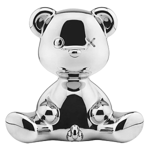 Статуэтка Teddy Boy Metal Finish with Cable Серебро