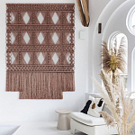 Панно Макраме коричневый цвет  варинант исполнения - 2 | Loft Concept в Санкт-петербурге