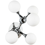 Бра с 5-ю плафонами из стеклянных шаров Pearls Suspension Chrome Wall Lamp варинант исполнения - 1 | Loft Concept в Санкт-петербурге