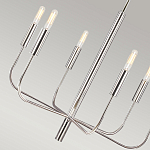 Люстра с 6-ю лампами на тонких изогнутых рожках в современном стиле Feiss варинант исполнения - 11 | Loft Concept в Санкт-петербурге