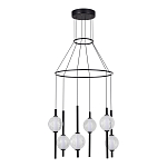 Люстра светодиодная с 6-ю сферическими стеклянными плафонами Splatter варинант исполнения - 3 | Loft Concept в Санкт-петербурге