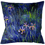 Подушка декоративная Ирисы Impressionism in Art варинант исполнения - 1 | Loft Concept в Санкт-петербурге