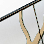 Консоль с ящиками зеркальная с золотым декором Gold Painted Mirror Console варинант исполнения - 3 | Loft Concept в Санкт-петербурге