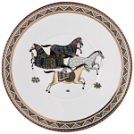 Чайный сервиз из фарфора с изображением лошадей на 6 персон 15 предметов Porcelain Horse Set  варинант исполнения - 6 | Loft Concept в Санкт-петербурге