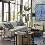 Приставной стол с металлическим золотым  основанием и чёрной столешницей Paradigm варинант исполнения - 2 | Loft Concept в Санкт-петербурге