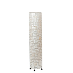 Торшер из перламутра на металлическом каркасе Indonesian Cylinder варинант исполнения - 4 | Loft Concept в Санкт-петербурге