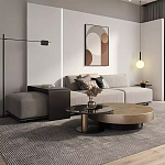 Комплект их 2-х круглых дизайнерских журнальных столов Difelap варинант исполнения - 2 | Loft Concept в Санкт-петербурге