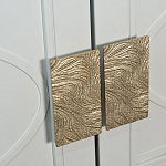 Шкаф бежевый двухдверный с полками и штангой Eccentricity варинант исполнения - 3 | Loft Concept в Санкт-петербурге