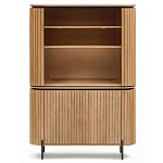 Буфет высокий из дерева манго и металла с открытыми полками и 2-мя дверцами Toinette варинант исполнения - 3 | Loft Concept в Санкт-петербурге