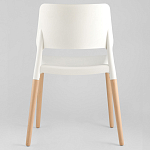 Пластиковый стул на ножках из массива бука Ferret White варинант исполнения - 6 | Loft Concept в Санкт-петербурге