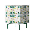 Тумба  с рисунком ShortT Pina Colada Green варинант исполнения - 3 | Loft Concept в Санкт-петербурге