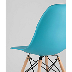 Пластиковый стул на ножках из массива бука Eames Torquoise варинант исполнения - 3 | Loft Concept в Санкт-петербурге